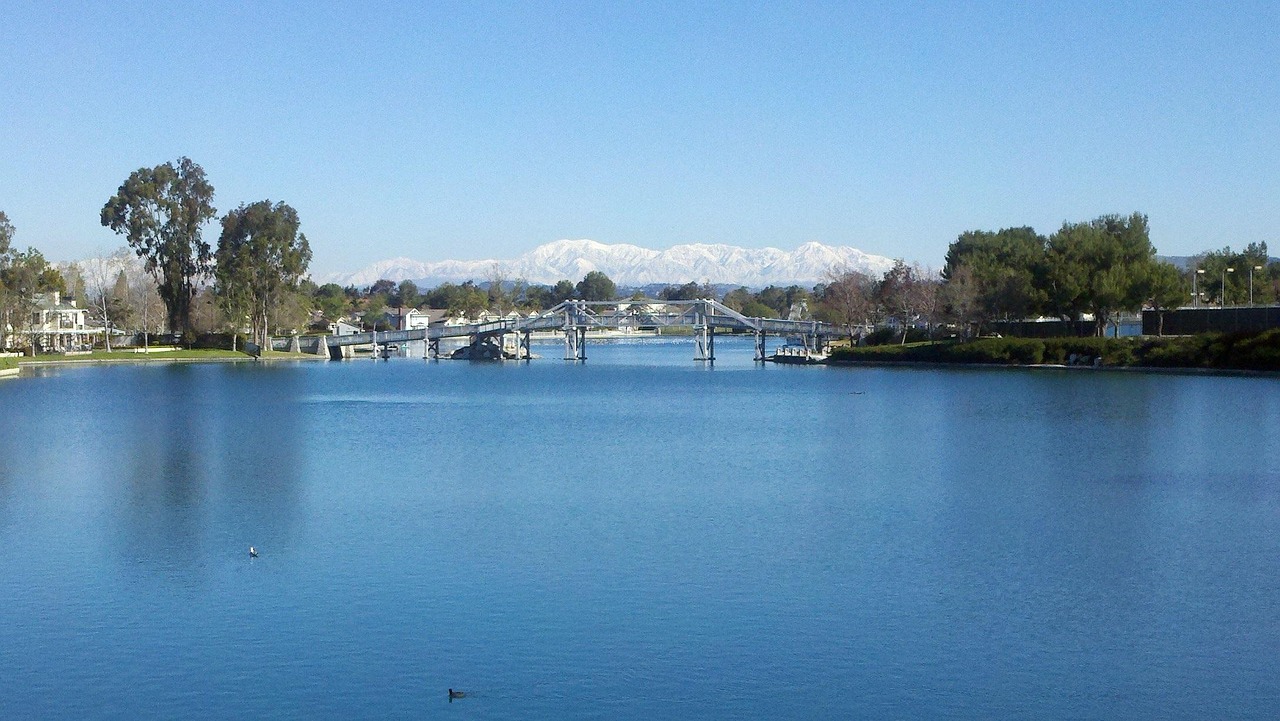Lake, orange county, water in Irvine, CA
